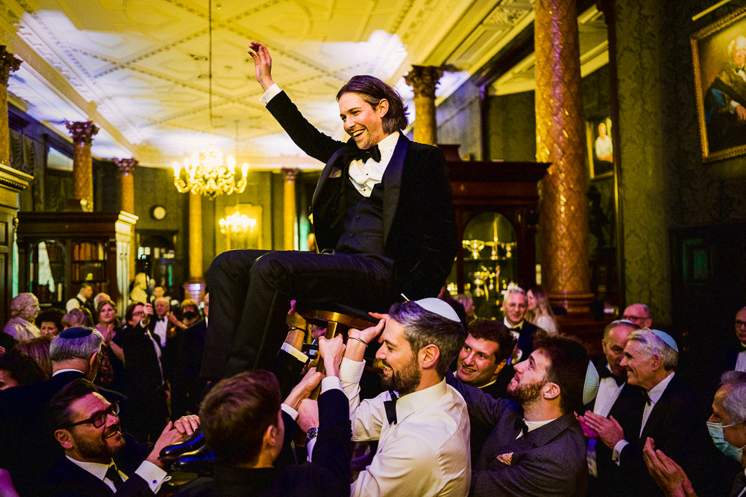Israeli dancing at a Jewish Wedding in London